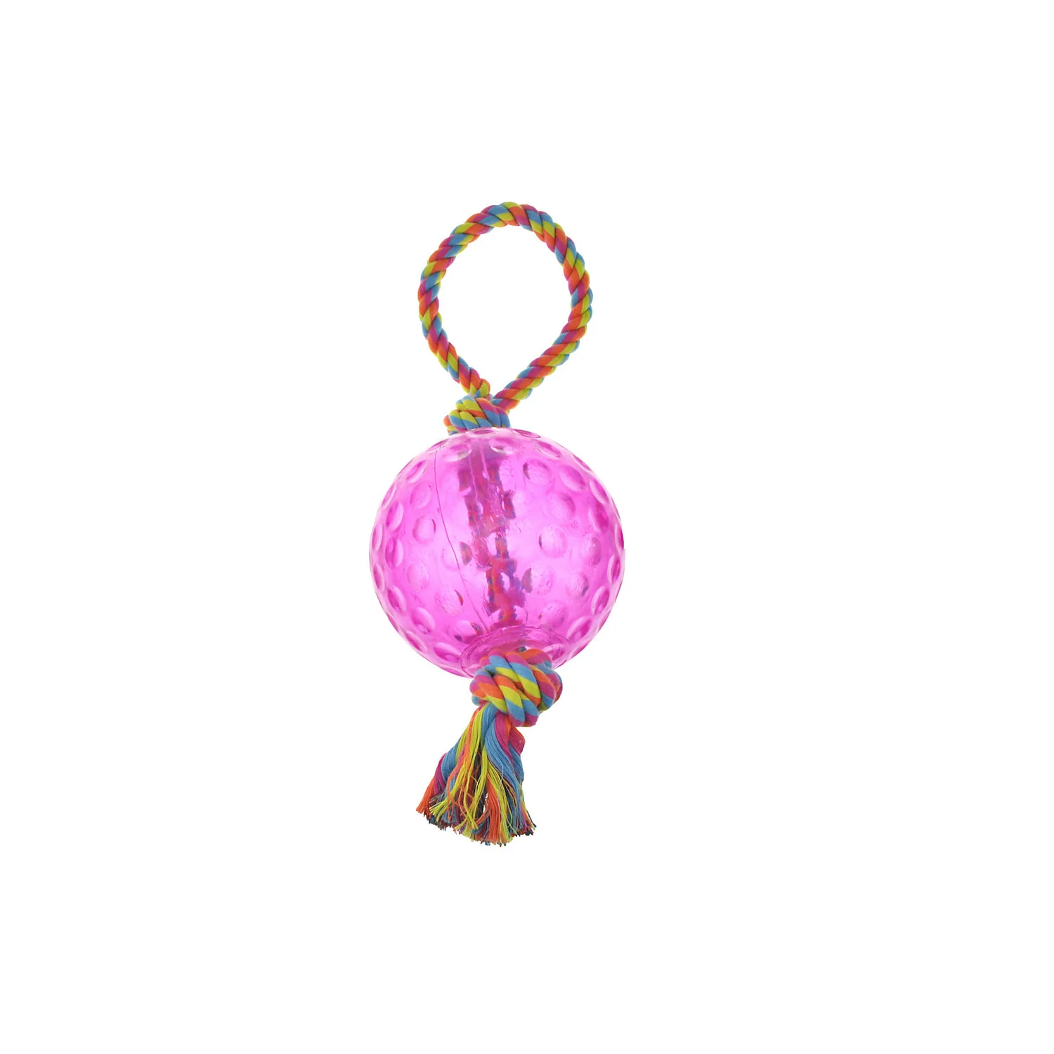 Boss Pet Chomper TPR Ball and Rope Tug 13in Assorted - Image 1