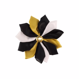 Coastal Accent Metallic Dog Collar Embellishment, Gold Flower - Image 1
