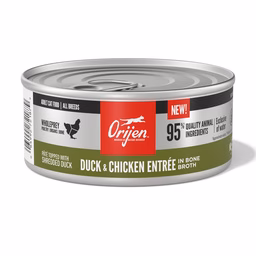 ORIJEN Duck + Chicken Entrée in Bone Broth, 5.5oz