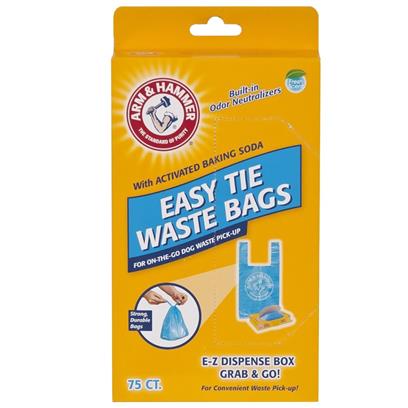 ARM & HAMMER 75CT EASY-TIE WASTE BAGS - Image 1