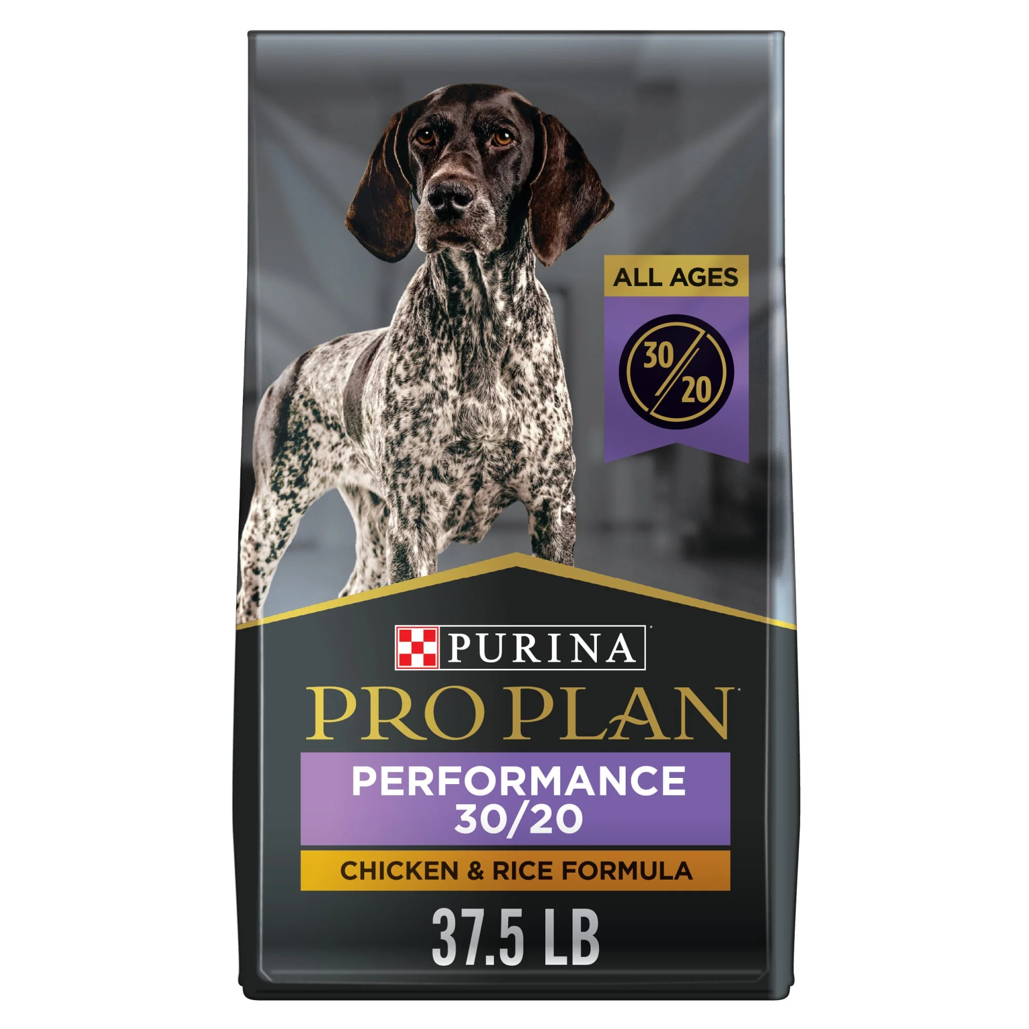 Purina Pro Plan High Calorie  High Protein Dry Dog Food  30/20 Chicken & Rice Formula  37.5 lb. Bag - Image 1