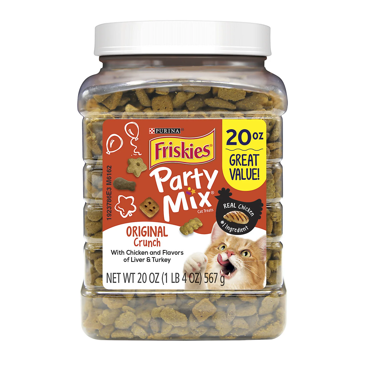 Friskies Cat Treats  Party Mix Original Crunch  6 oz. Pouch - Image 1