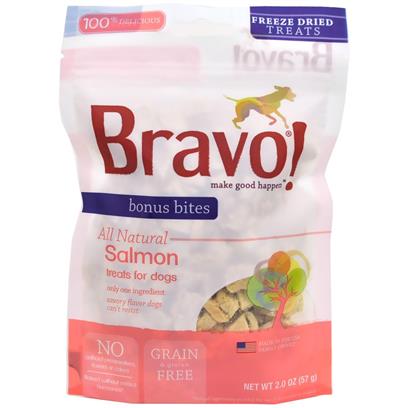Bravo! Bonus Bites Freeze Dried Salmon 2 oz - Image 1