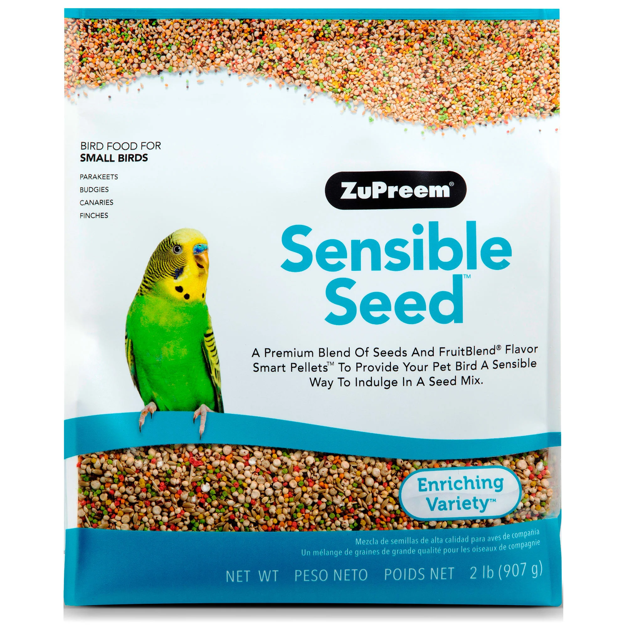 ZuPreem Sensible Seed Bird Food for Small Birds 2lb - Image 1