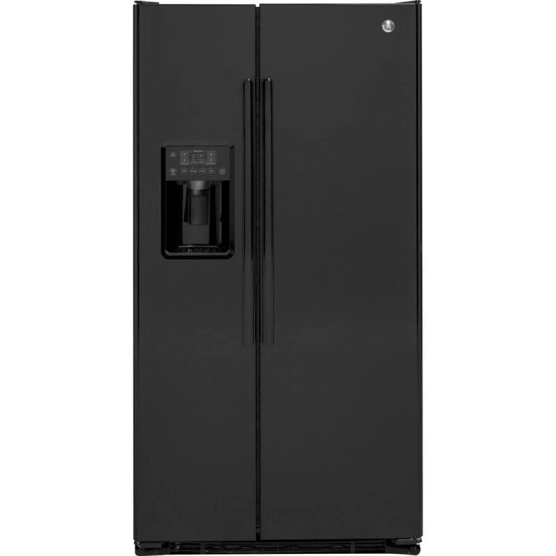 GE 36-inch, 21.9 cu. ft. Counter-Depth Side-by-Side Refrigerator with Ice and Water GZS22DGJBB - Image 1