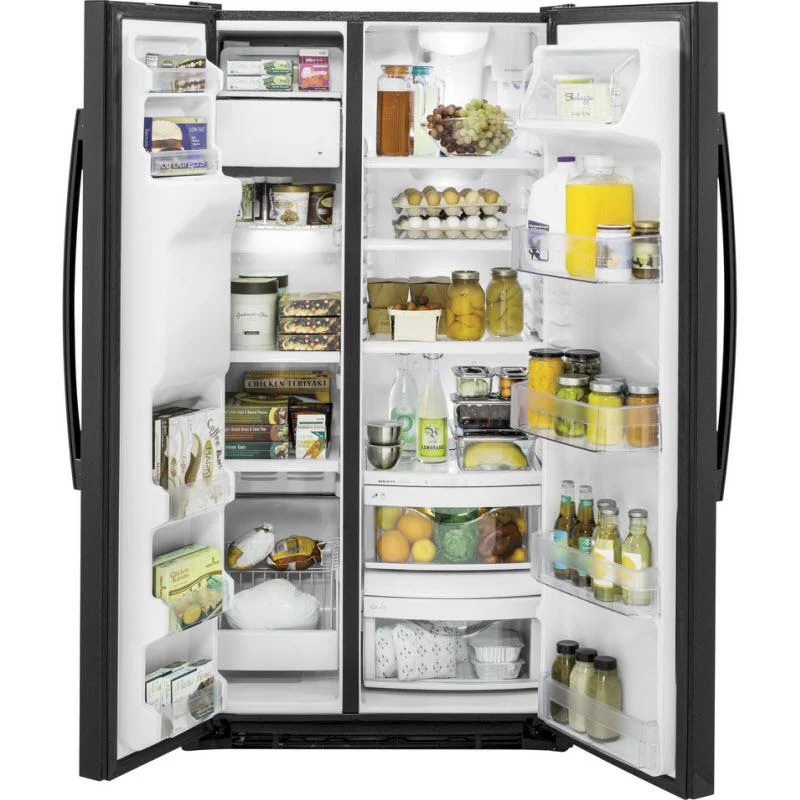 GE 36-inch, 21.9 cu. ft. Counter-Depth Side-by-Side Refrigerator with Ice and Water GZS22DGJBB - Image 3