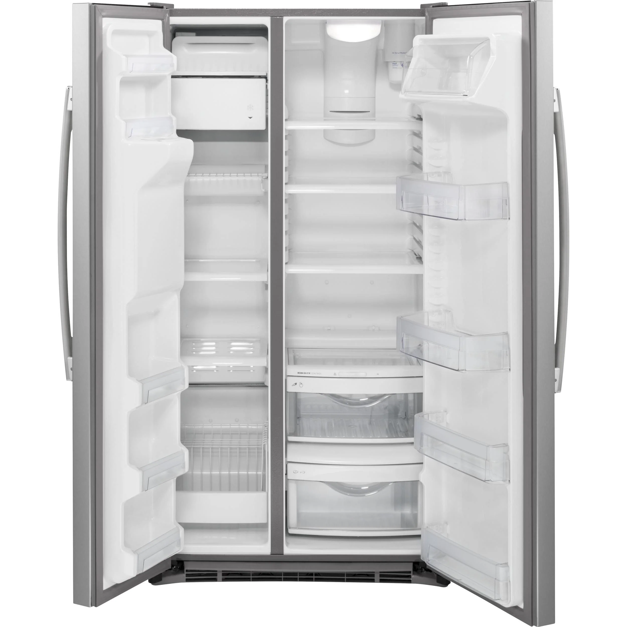 GE 36-inch, 21.9 cu. ft. Counter-Depth Side-by-Side Refrigerator with Ice and Water Dispenser GZS22DSJSS - Image 3