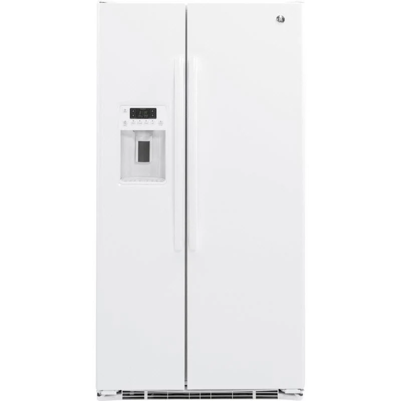 GE 36-inch, 21.9 cu. ft. Counter-Depth Side-by-Side Refrigerator with Ice and Water GZS22DGJWW - Image 1