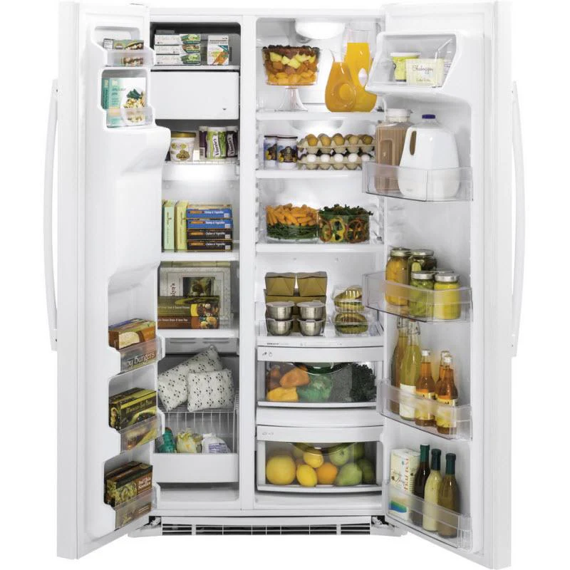 GE 36-inch, 21.9 cu. ft. Counter-Depth Side-by-Side Refrigerator with Ice and Water GZS22DGJWW - Image 2