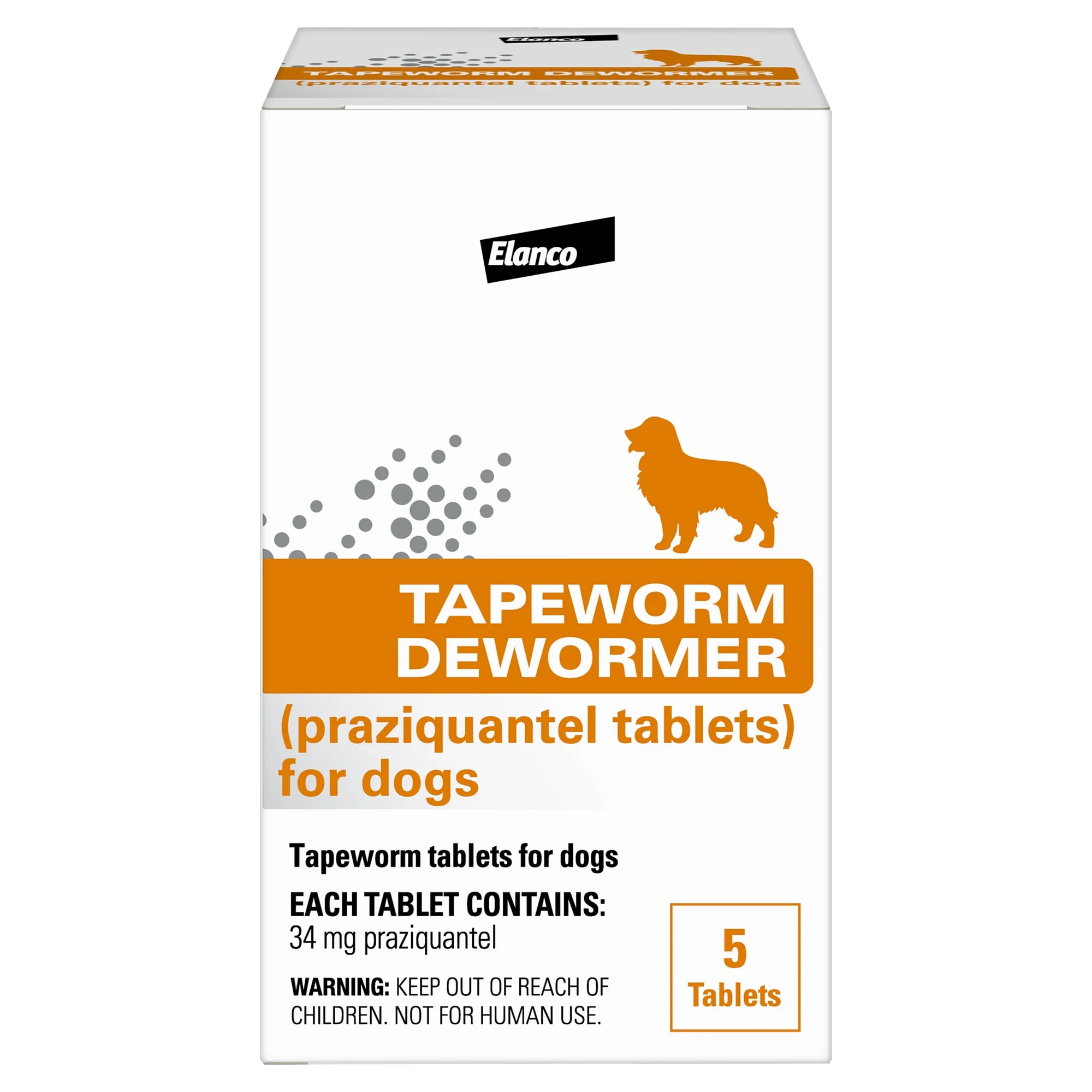 Bayer Tapeworm Dewormer (Prazquantel Tablets) for Dogs, 5 Tablets - Image 1
