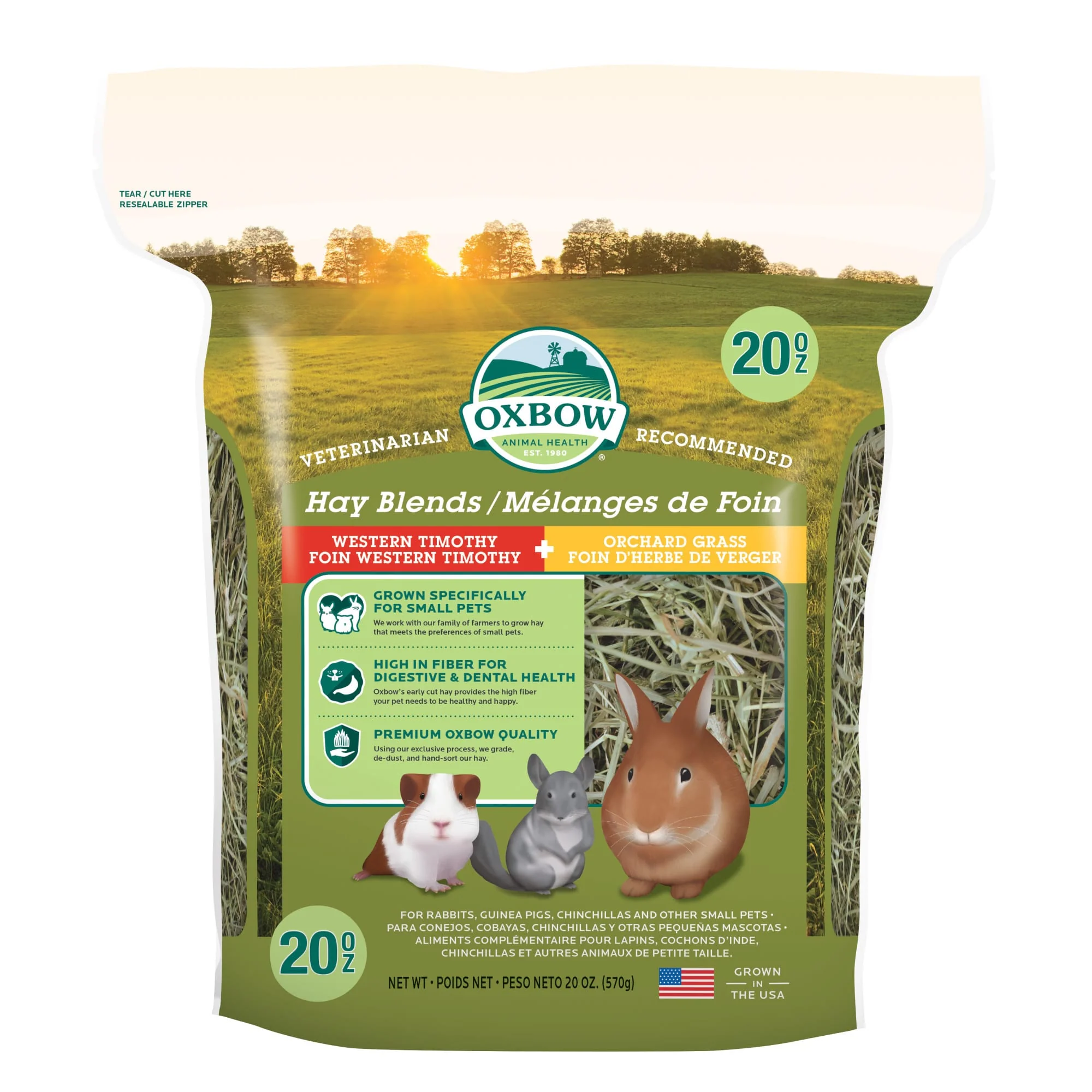 Oxbow® Hay Blends Western Timothy & Orchard Grass 15 Oz - Image 1