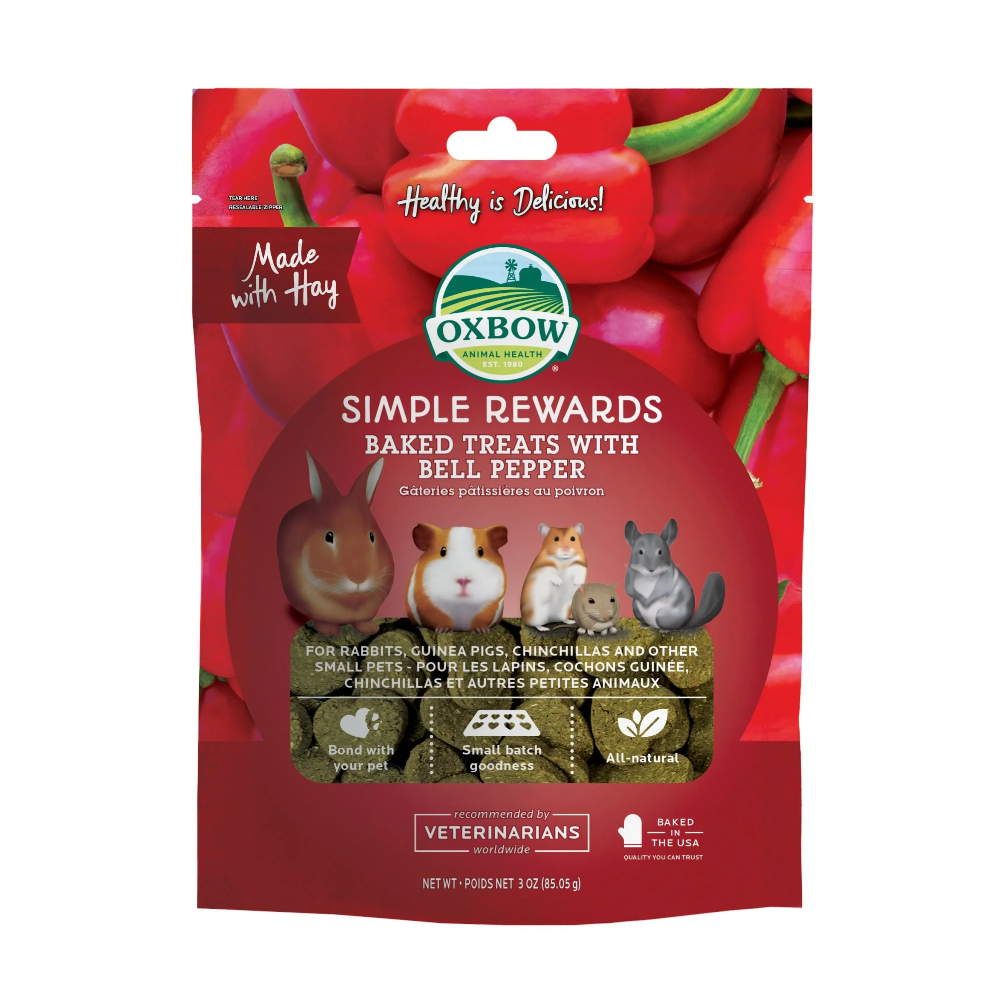 Oxbow® Simple Rewards Baked Treats with Bell Pepper 2 Oz - Image 1