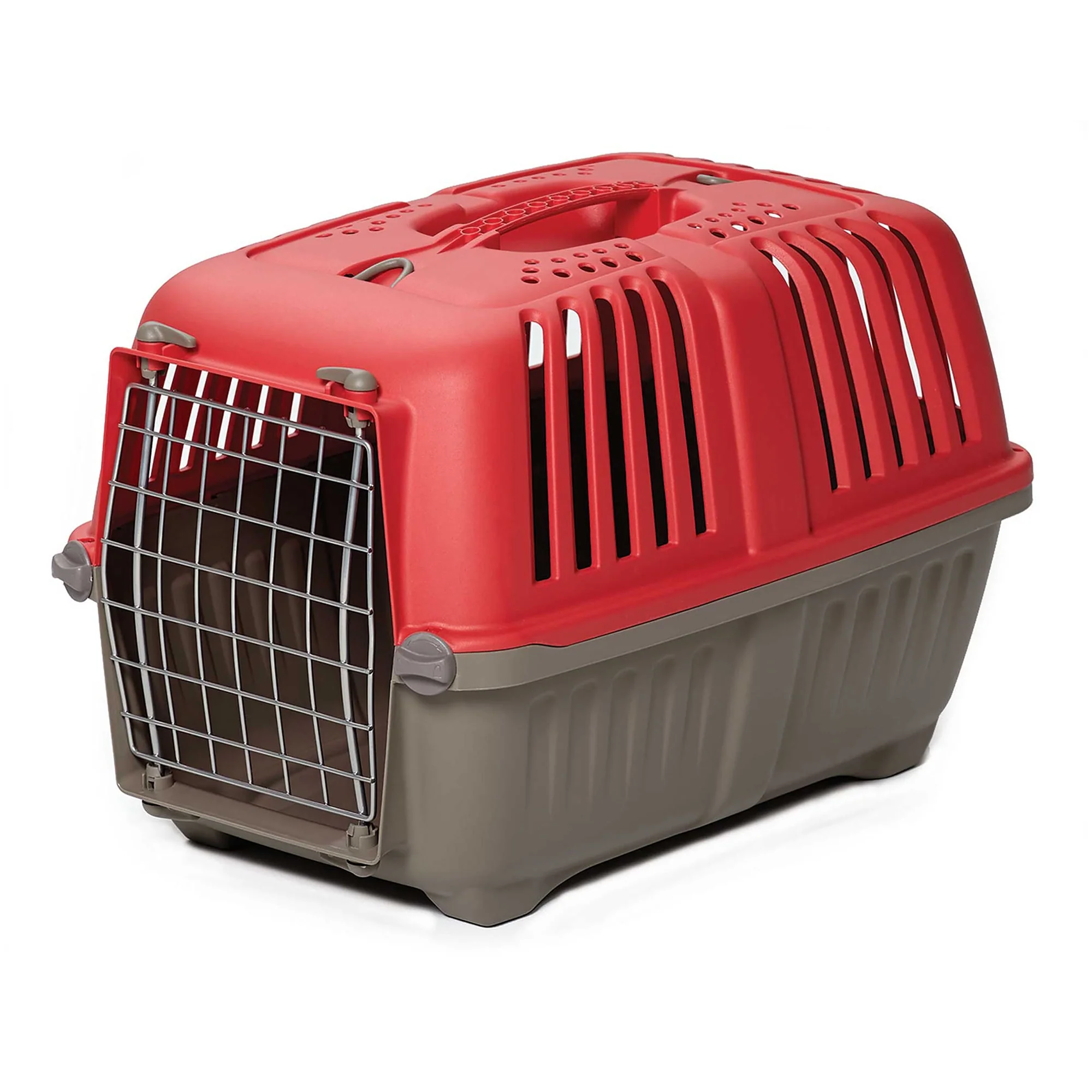MidWest Homes For Pets Spree Hard-Sided Pet Carrier  19-Inch Ideal for  Toy  Breeds  Red - Image 1
