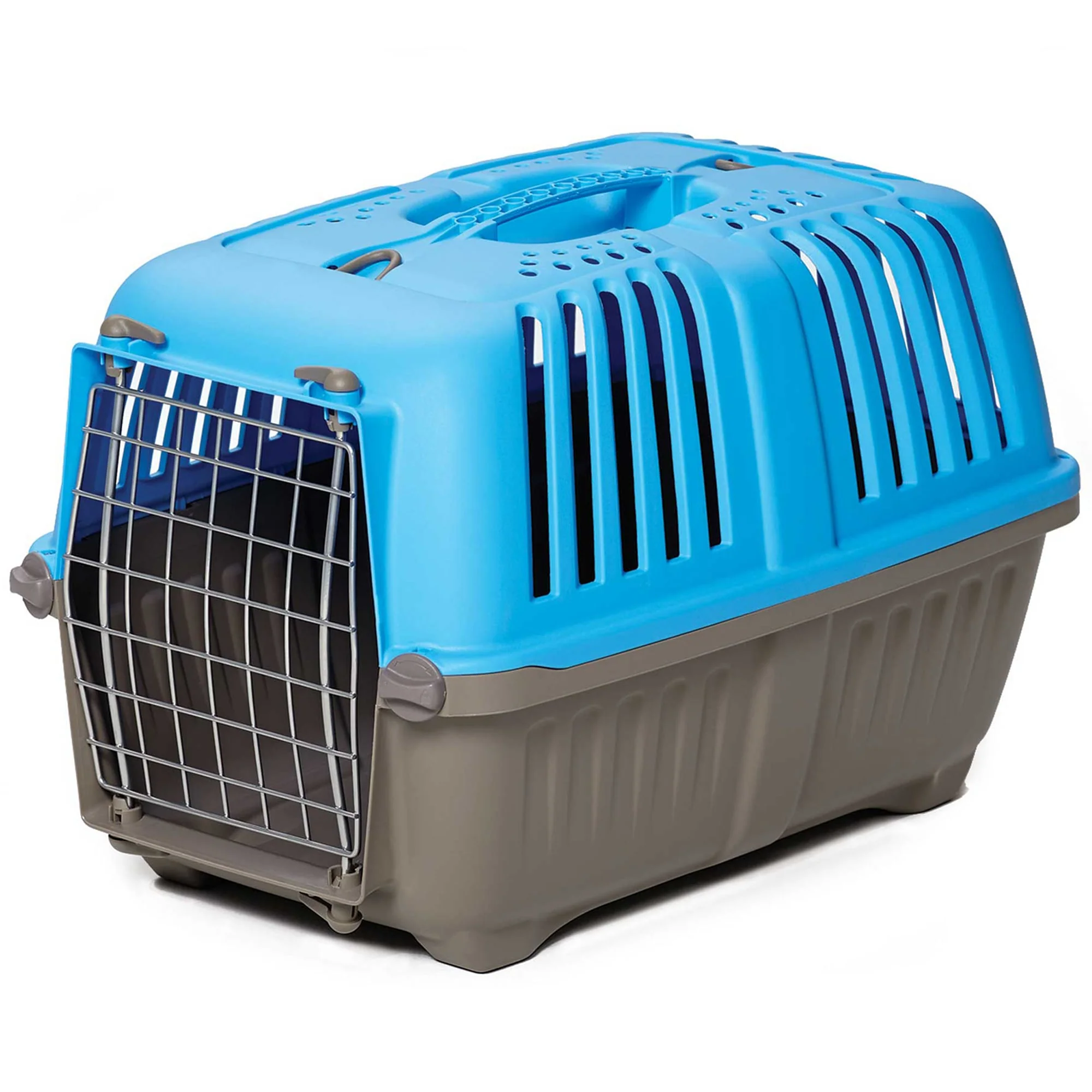 MidWest Homes For Pets Spree Hard-Sided Pet Carrier  19-Inch Ideal for  Toy  Breeds  Blue - Image 1