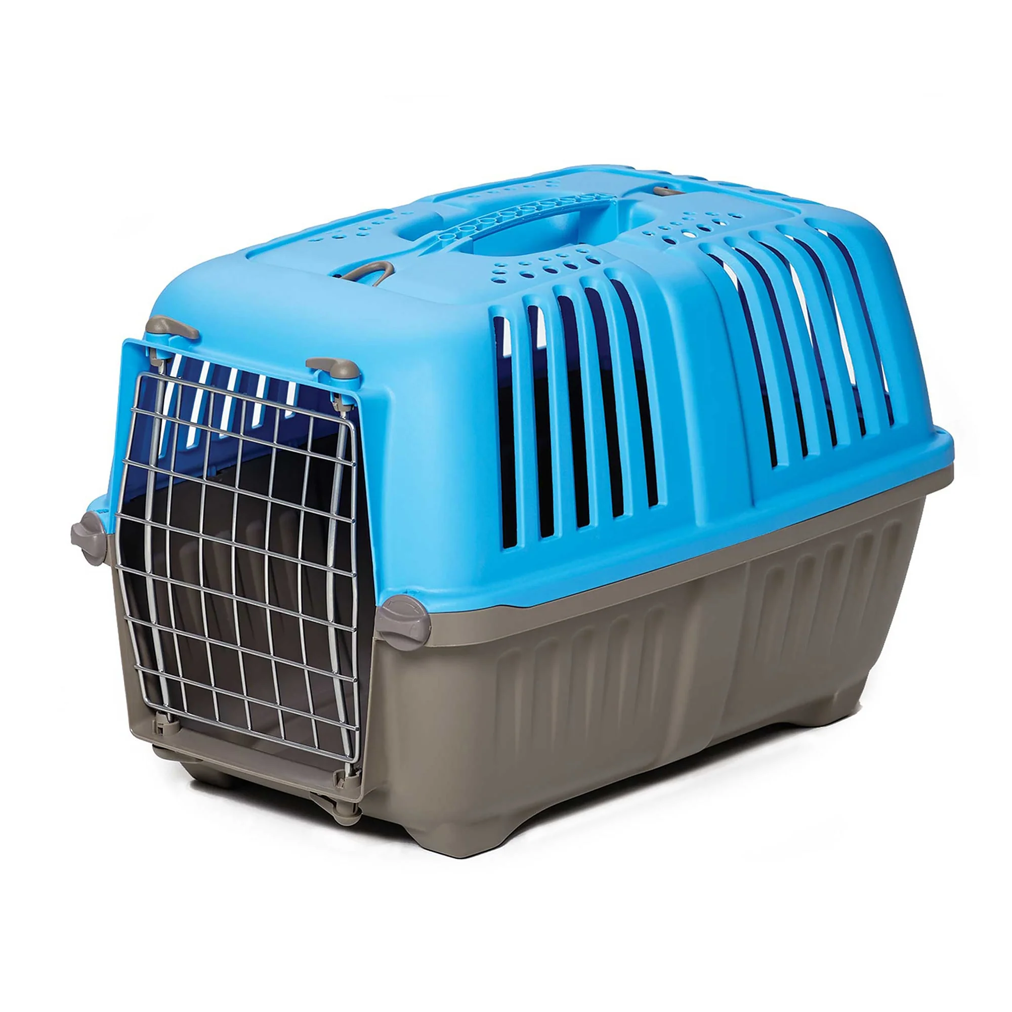 MidWest Homes For Pets Spree Hard-Sided Carrier  22-Inch Ideal for XS Breeds  Blue - Image 1