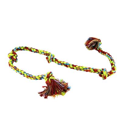 Mammoth Flossy Chews Poly Cotton 5 Knot Rope Tug Dog Toy - Image 1