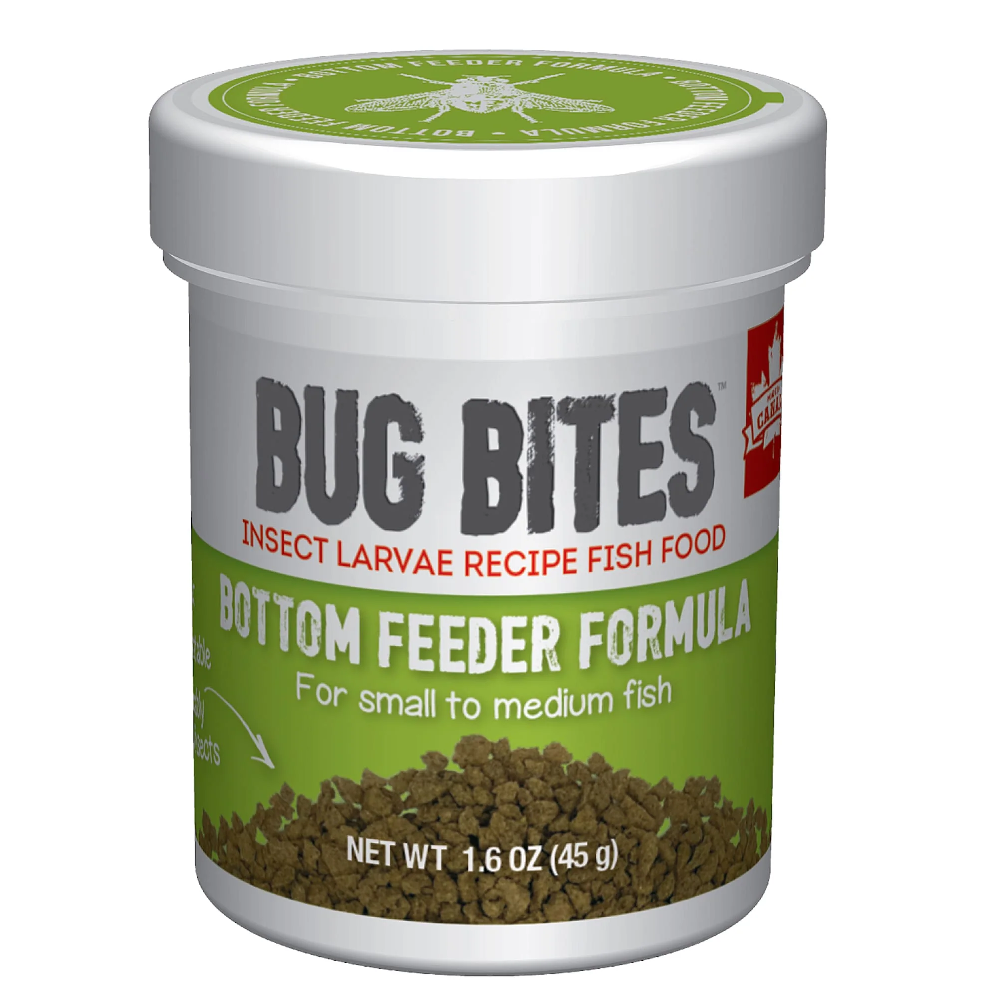 Fluval Bug Bites BottFeeder Granule S-M 1.6oz - Image 1