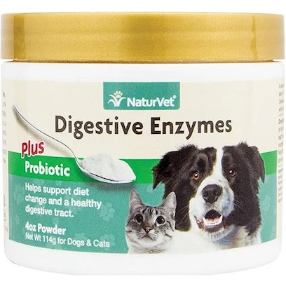 NaturVet 60 Count Digestive Enzymes Tablets for Pets - Image 1