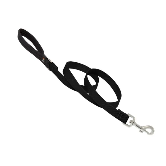 Lupine Pet Dog 4 Ft Long 3/4 In Leash Basics Black - Image 1