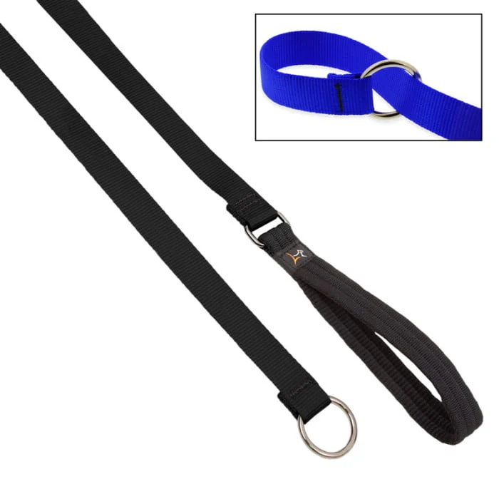 Lupine Pet Dog 6 Ft Long 3/4 In Slip Lead Basics Black - Image 1