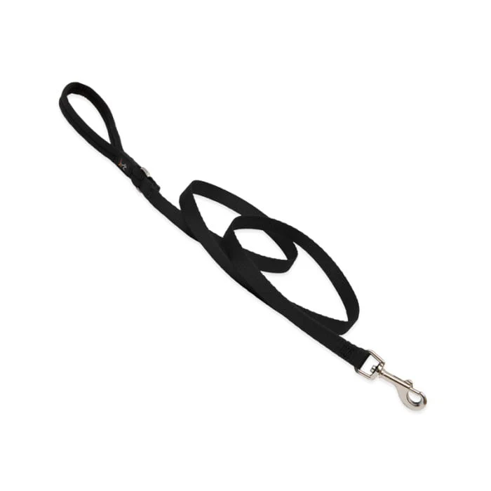 Lupine Pet Dog 6 Ft Long 3/4 In Leash Basics Black - Image 1