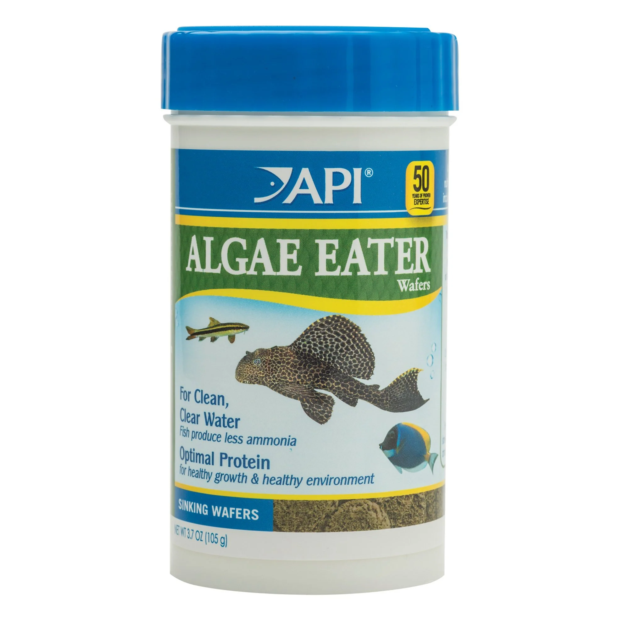 API Algae Eater Wafers  Fish Food  3.7 oz - Image 1