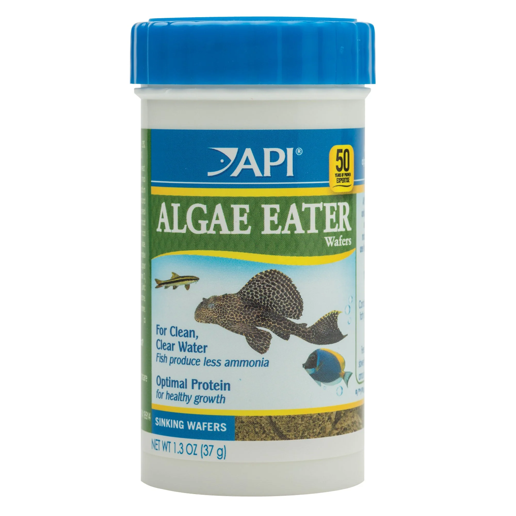 API Algae Eater Wafers  Fish Food  1.3 oz - Image 1