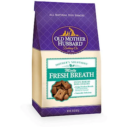 Old Mother Hubbard Mother s Solutions Minty Fresh Breath Crunchy Natural Dog Treats  20-Ounce Bag - Image 1