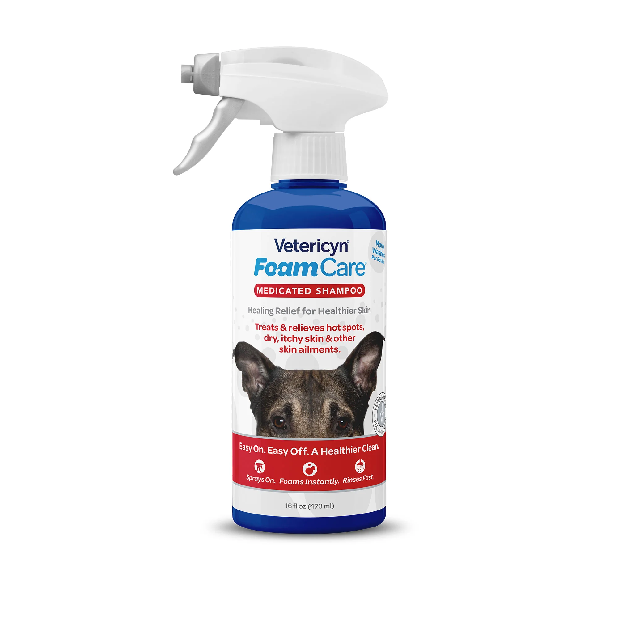 Vetericyn FoamCare Medicated Pet Shampoo  16oz - Image 1