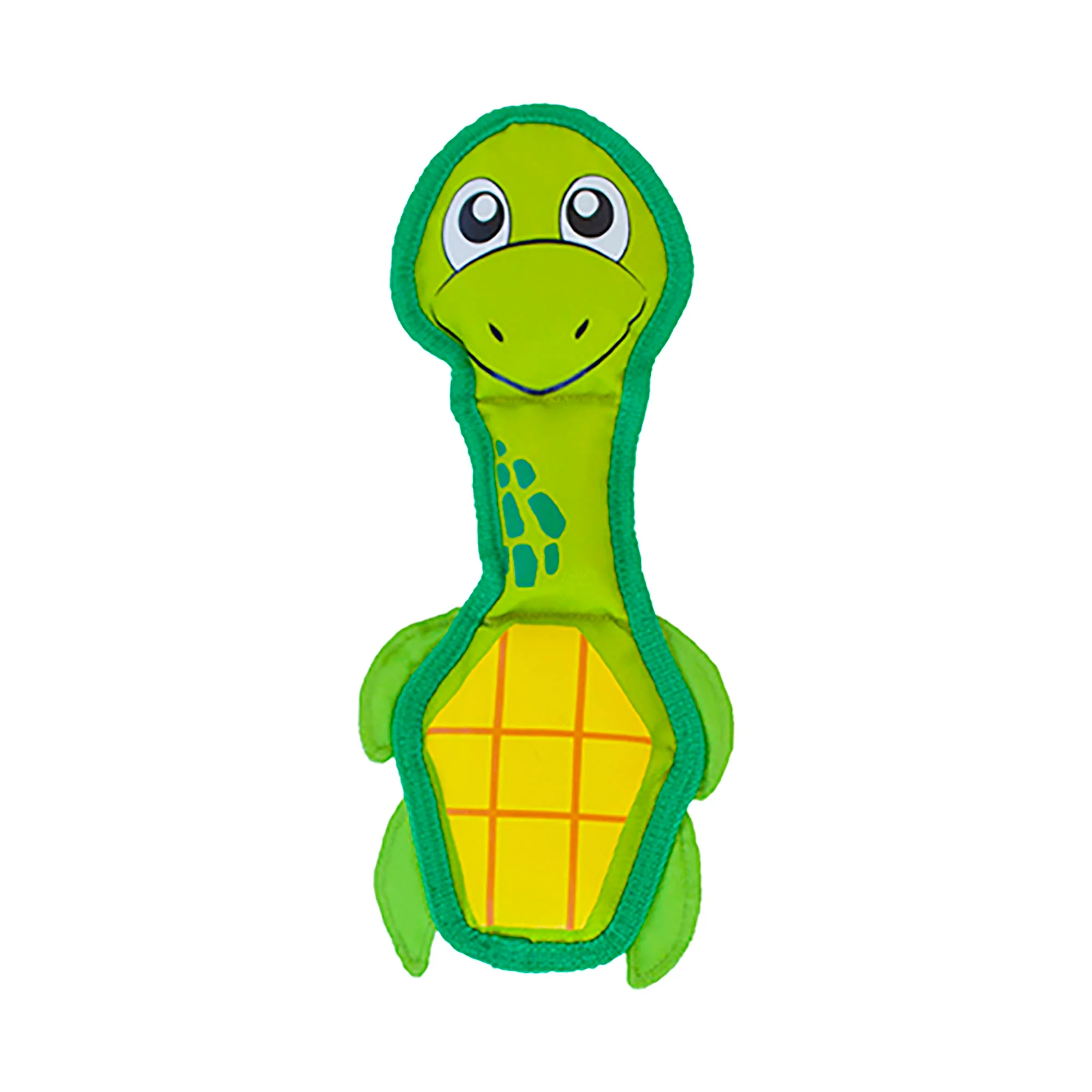 Outward Hound Fire Biterz Turtle Plush Interactive Dog Toy  Green  Medium - Image 1