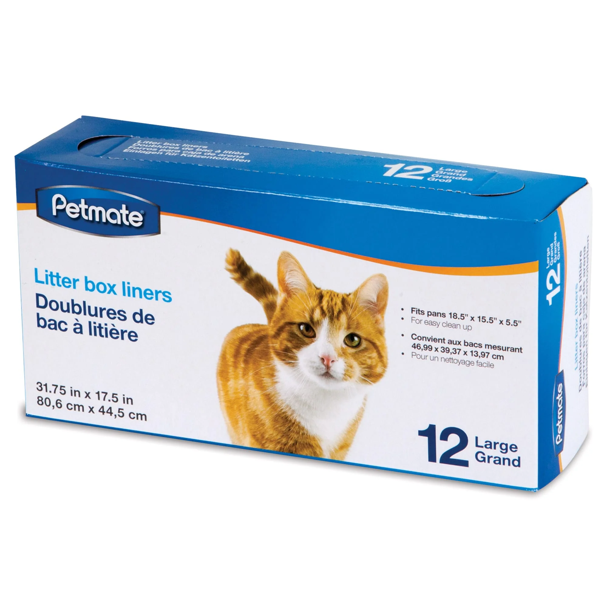 Petmate  Cat Litter Box Liners  Large  12 count - Image 1