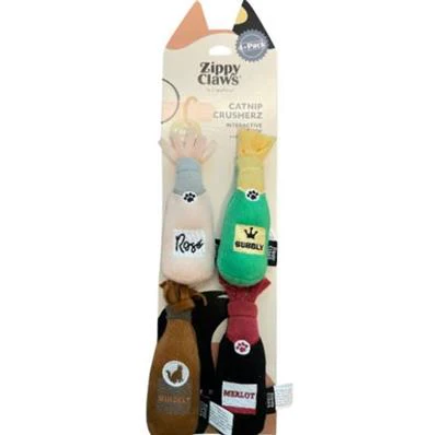 Zippyclaws Catnip Crusherz Cat Toy Small 4Pk - Image 1