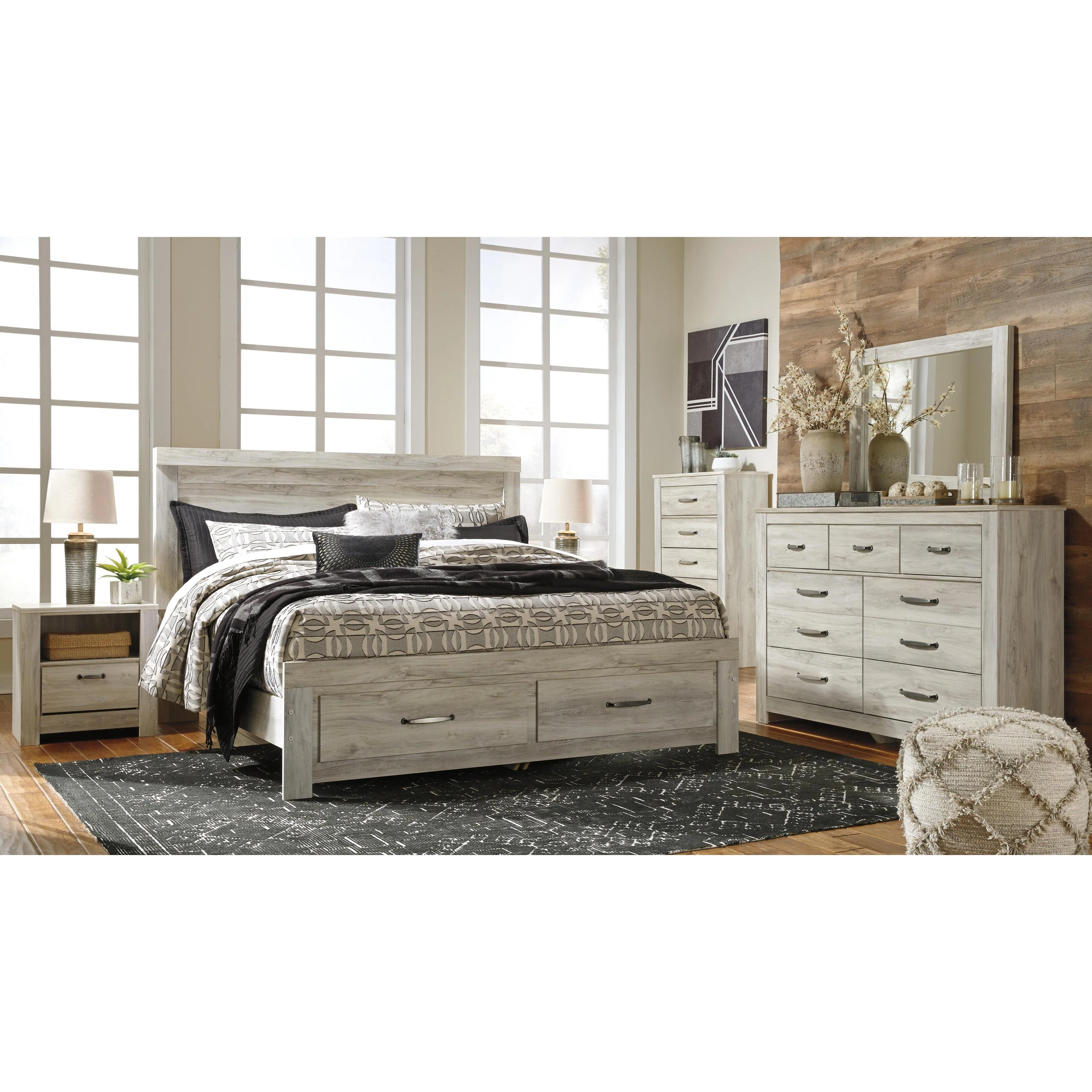 Signature Design by Ashley Bellaby B331B19 7 pc King Platform Storage Bedroom Set - Image 1