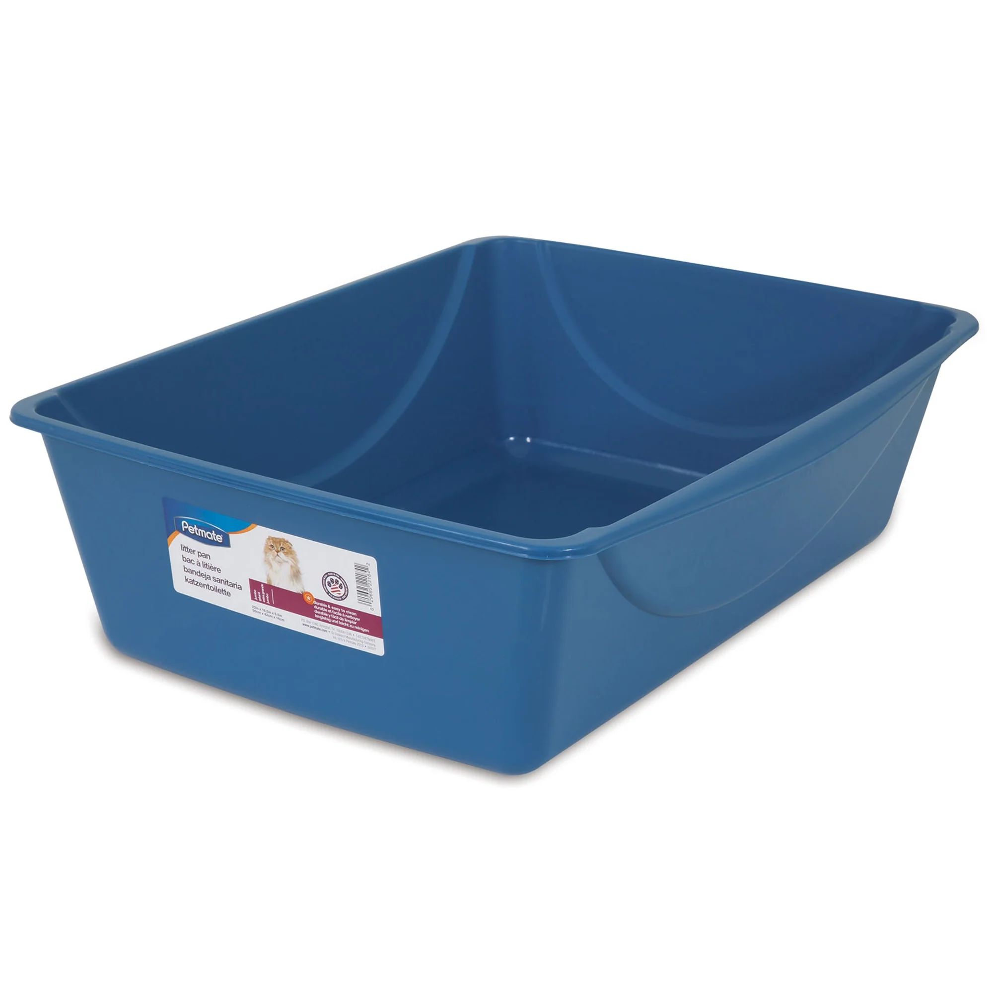 Petmate Basic Cat Litter Pan Jumbo  Gray - Image 1