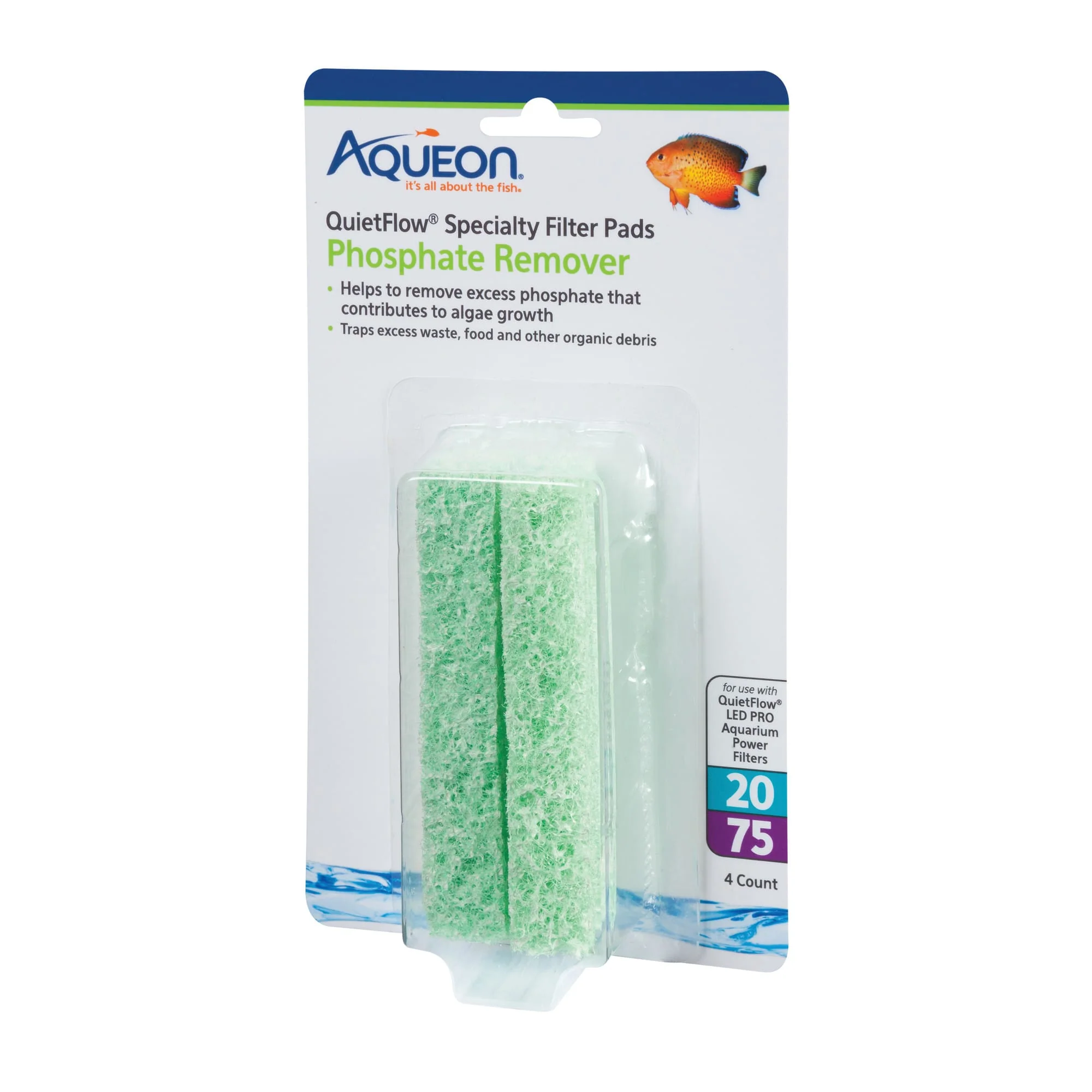Aqueon Replacement Specialty Filter Pads Phosphate Remover 20/75 - Image 1