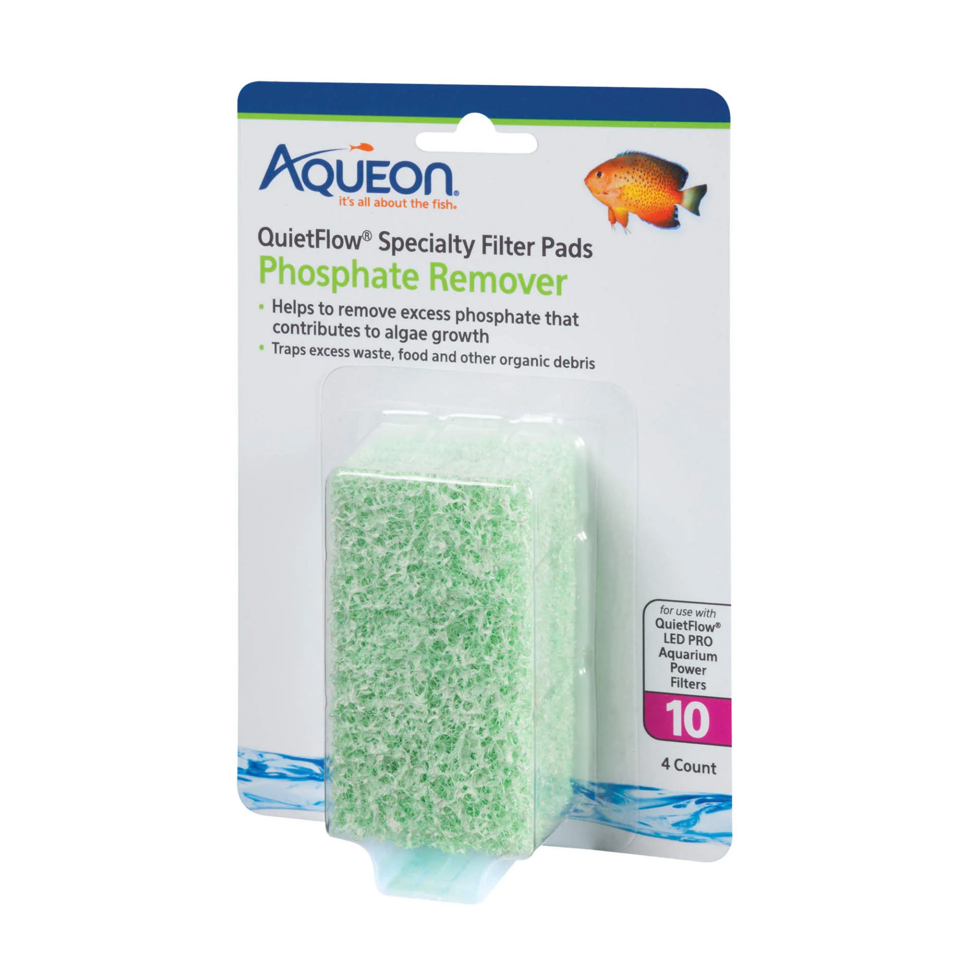 Aqueon Replacement Phosphate Removcer Filter Pads Size 10 - Image 1