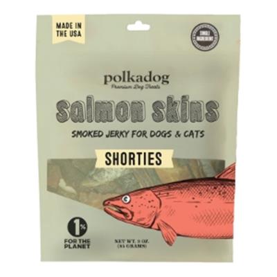 Plato Dog Treat Jerkey 3 oz Salmon Skins - Image 1