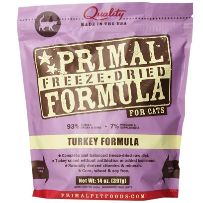 Primal Freeze Dried Turkey Cat Food, 14 oz - Image 1