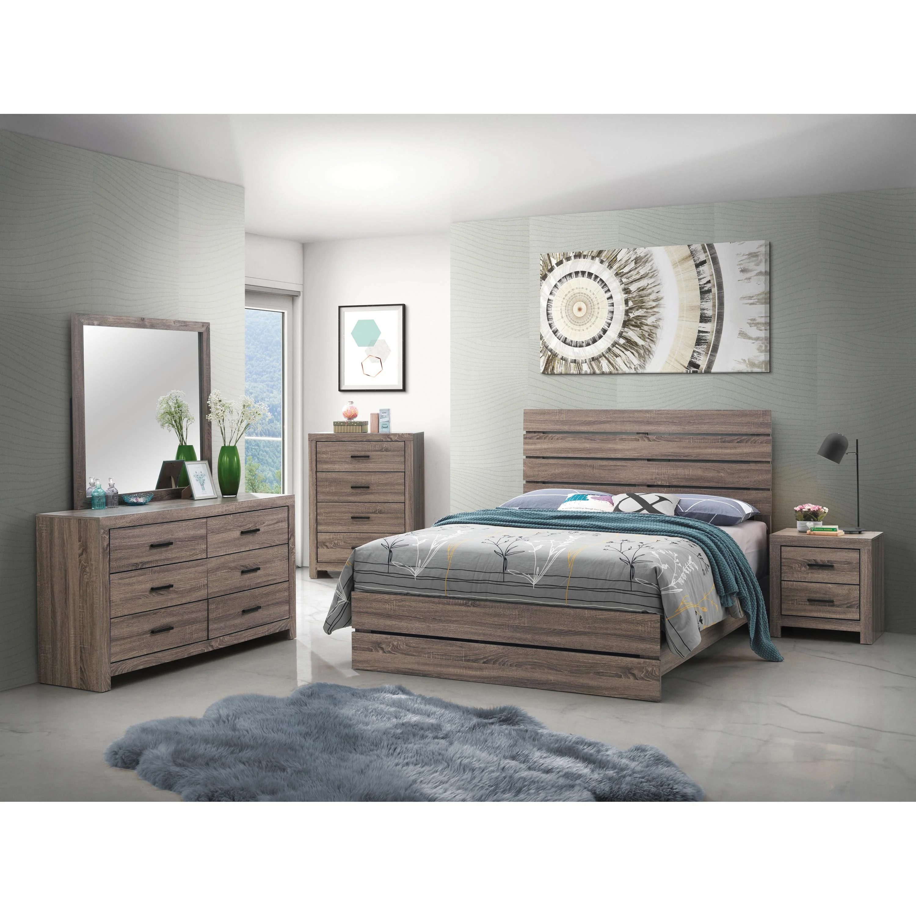 Coaster Furniture Brantford 207041Q 6 pc Queen Panel Bedroom Set - Image 1