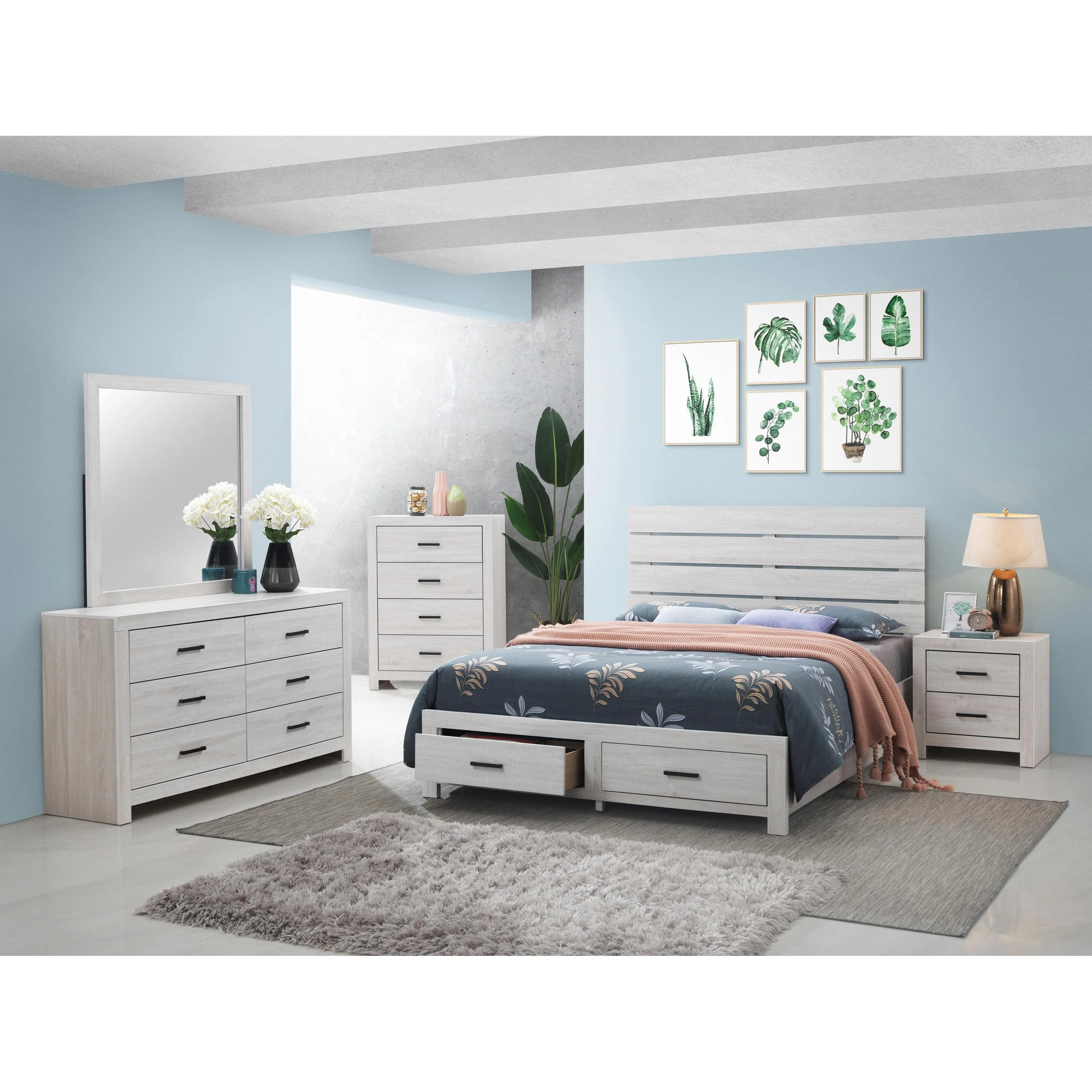 Coaster Furniture Marion 207050Q 6 pc Queen Panel Bedroom Set - Image 1