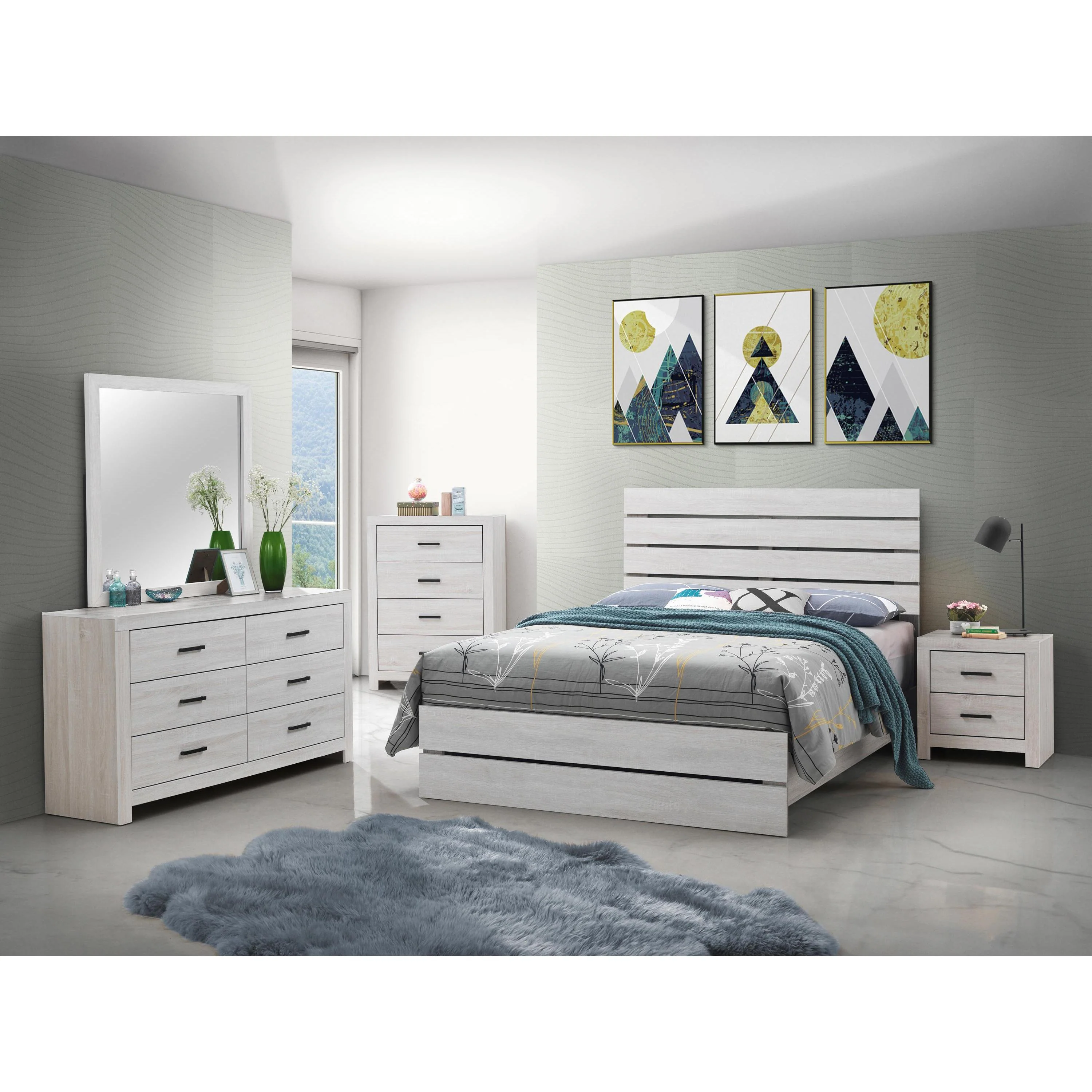 Coaster Furniture Marion 207051Q 7 pc Queen Panel Bedroom Set - Image 1