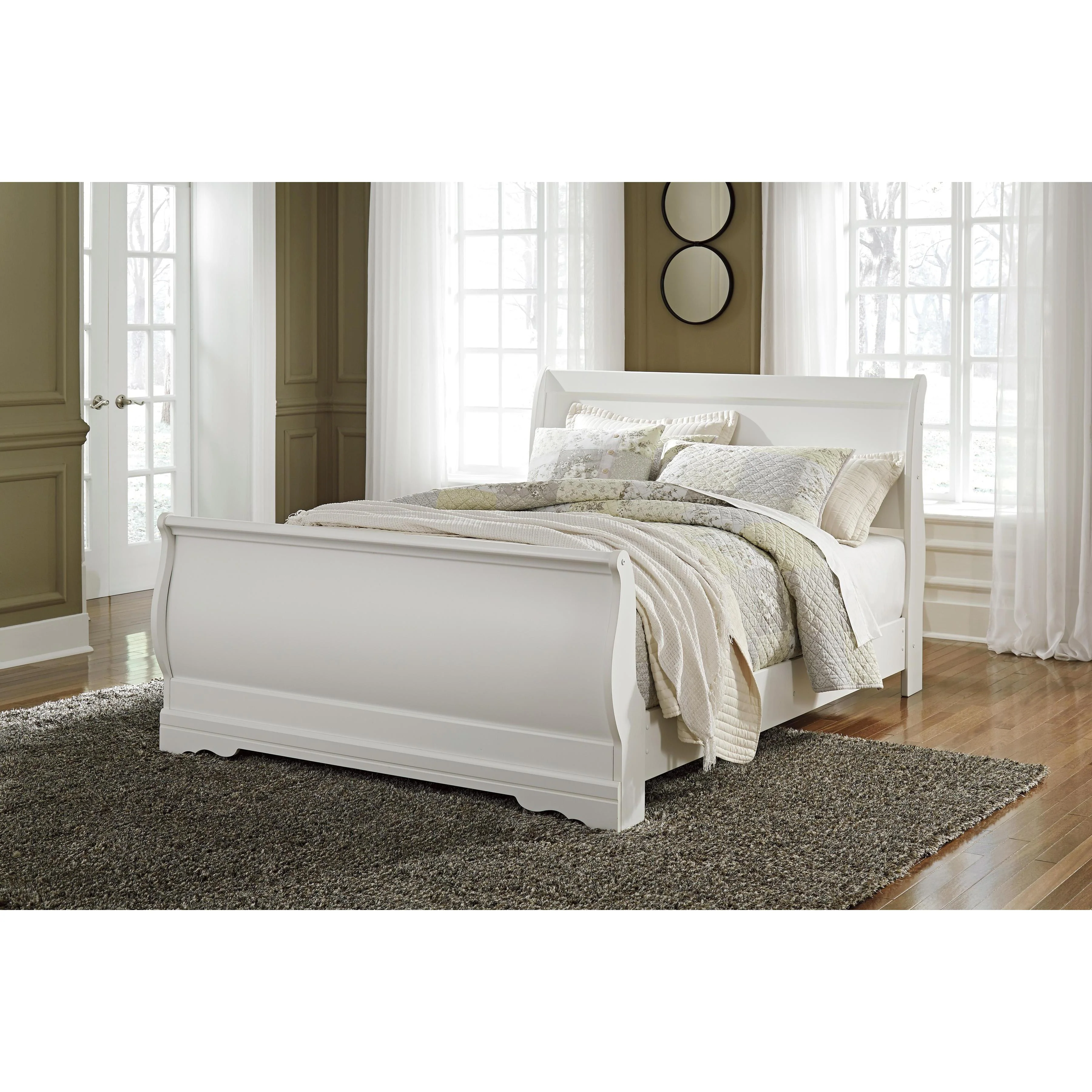 Signature Design by Ashley Anarasia B129 7 pc Queen Sleigh Bedroom Set - Image 2