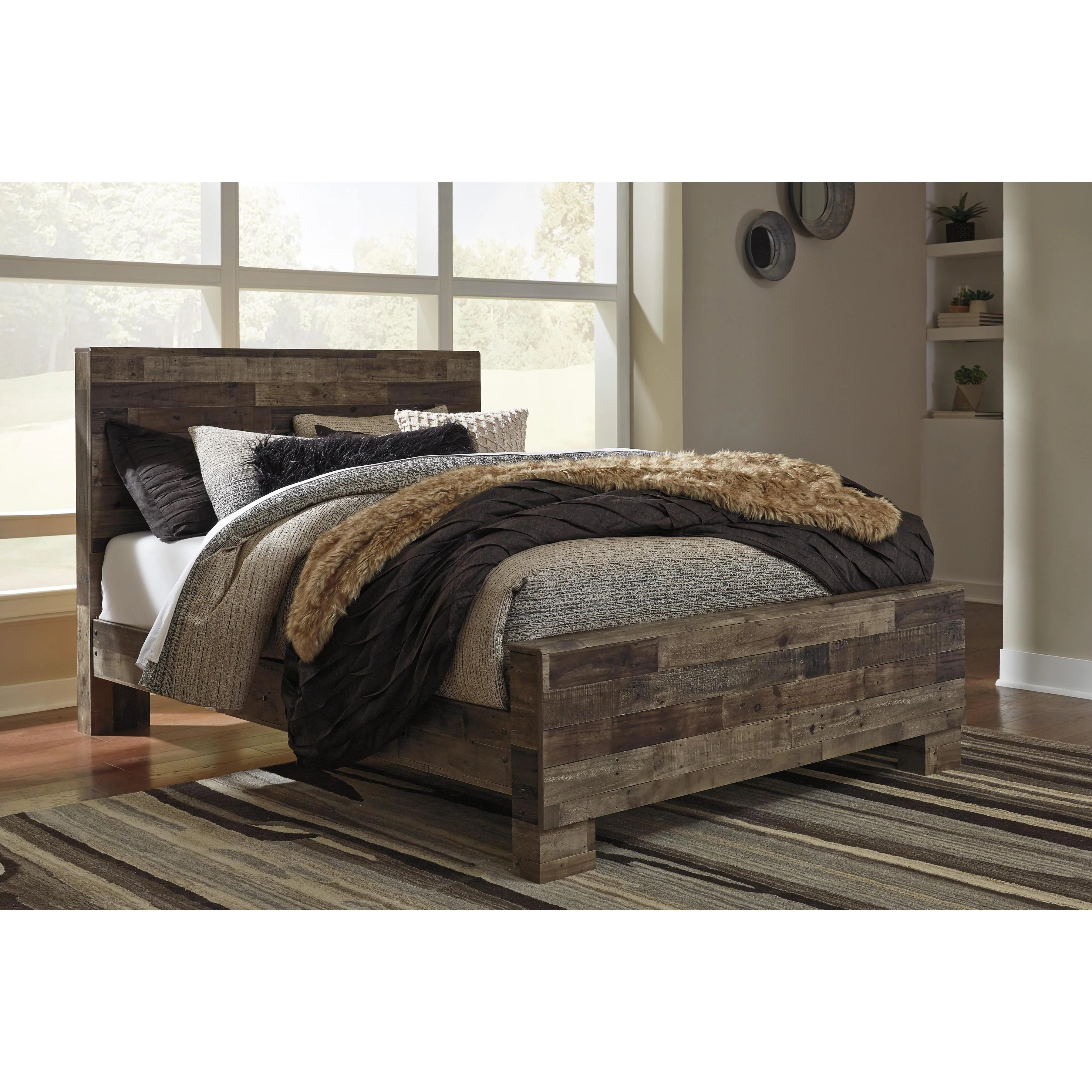 Benchcraft Derekson B200 6 pc Queen Panel Bedroom Set - Image 2