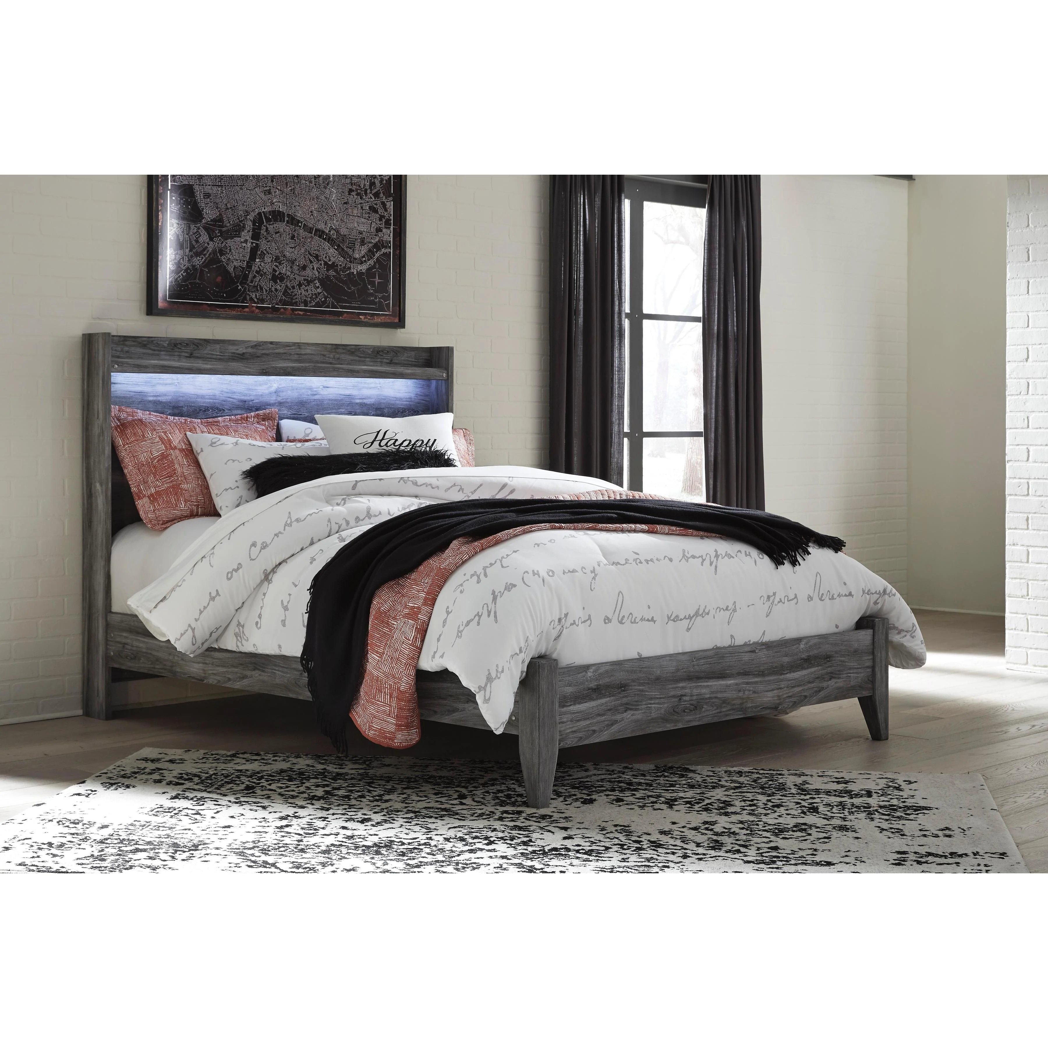 Signature Design by Ashley Baystorm B221 6 pc Queen Panel Bedroom Set - Image 2