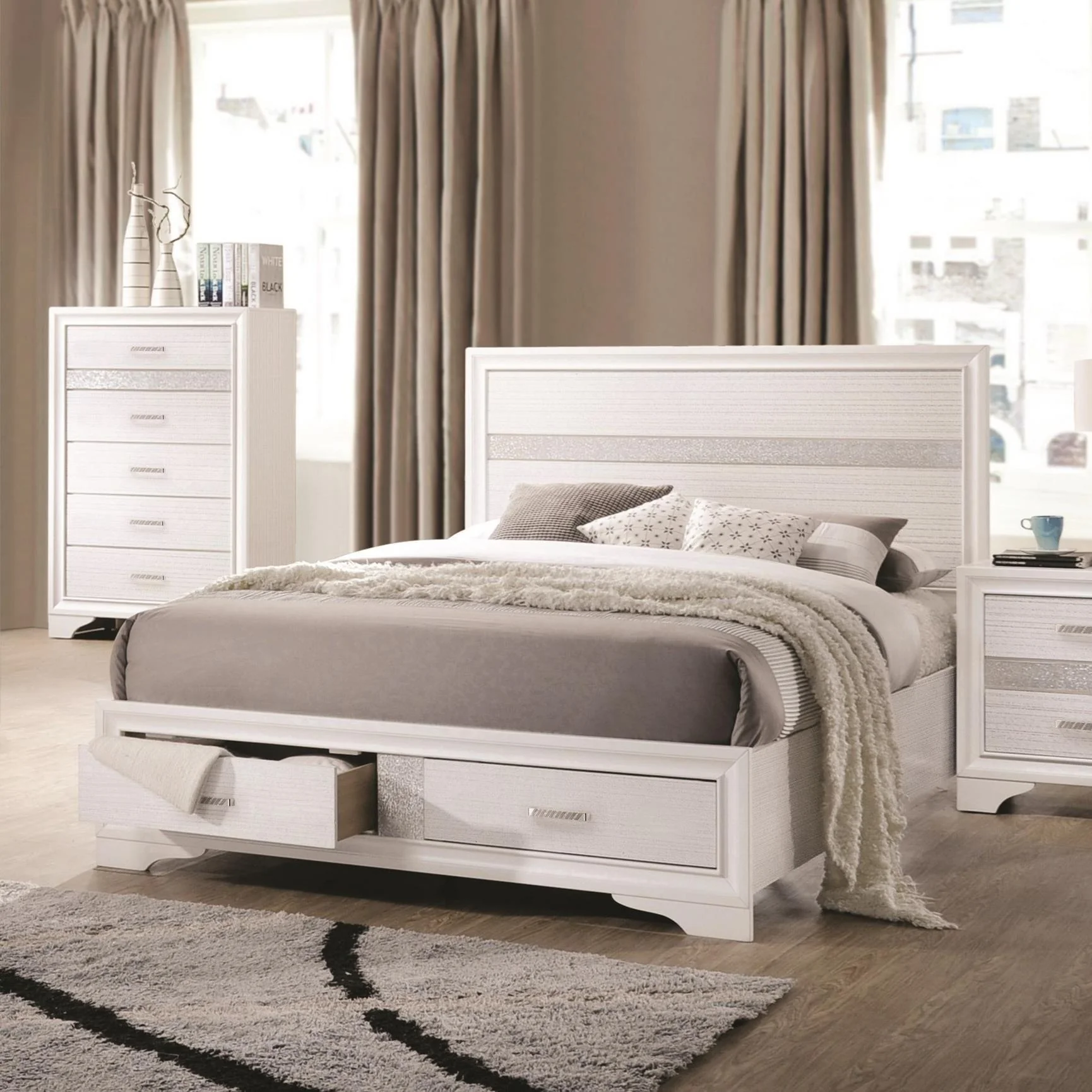 Coaster Furniture Miranda 205111Q 8 pc Queen Storage Bedroom Set - Image 2