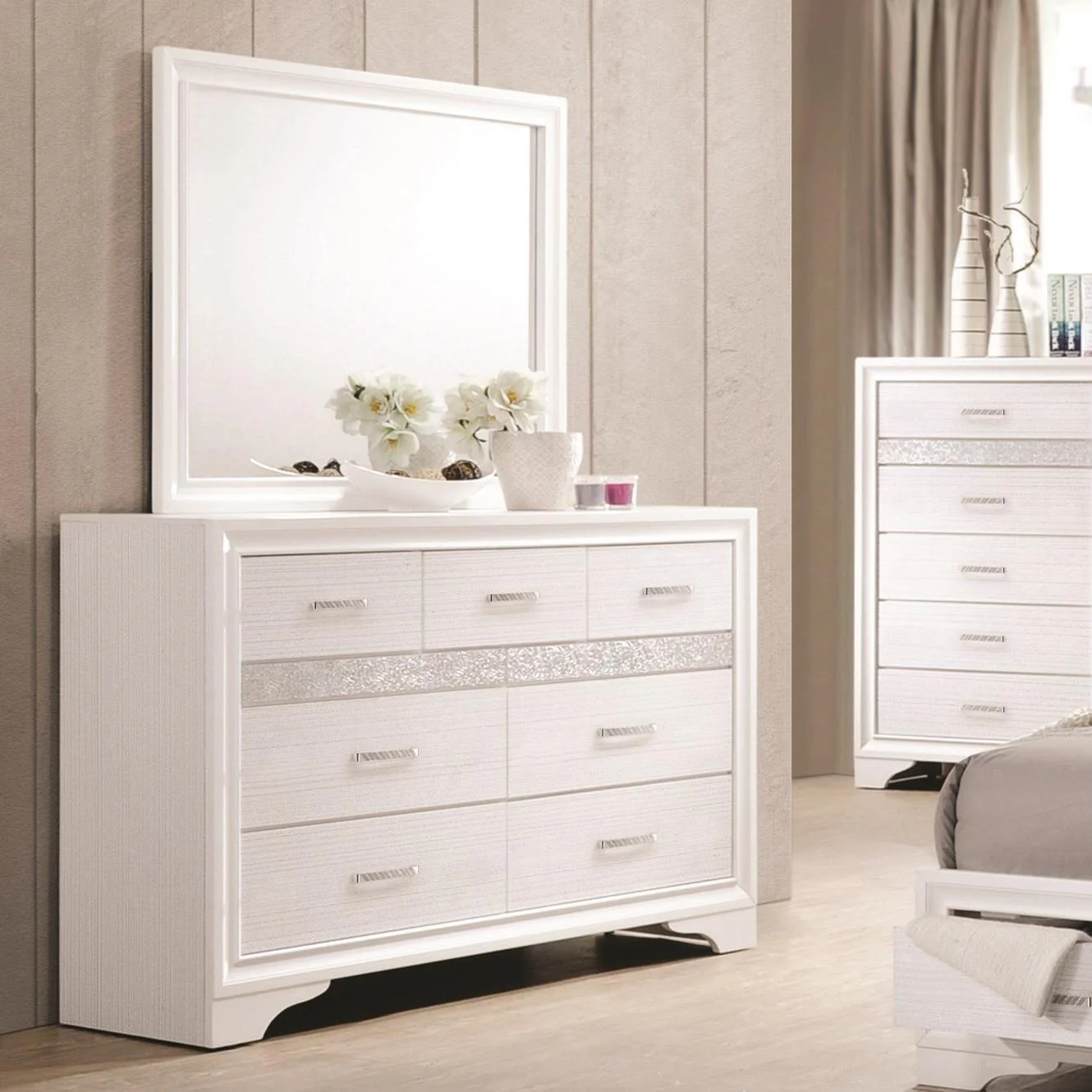 Coaster Furniture Miranda 205111Q 8 pc Queen Storage Bedroom Set - Image 3