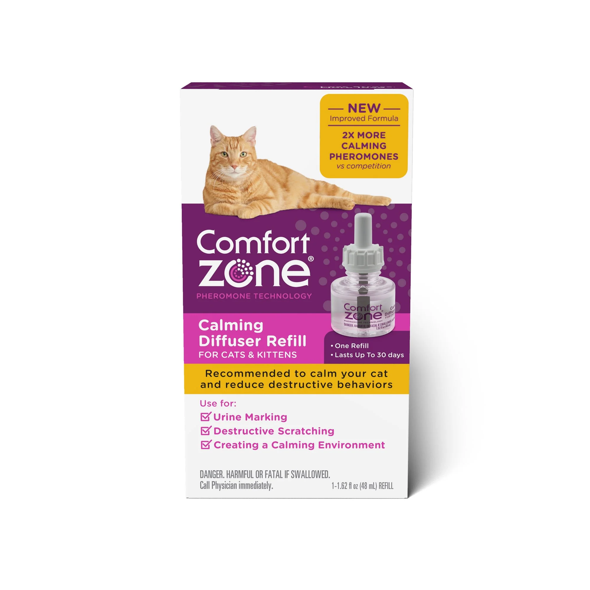 Comfort Zone Cat Calming Diffuser Refill  48ml 1pk - Image 1