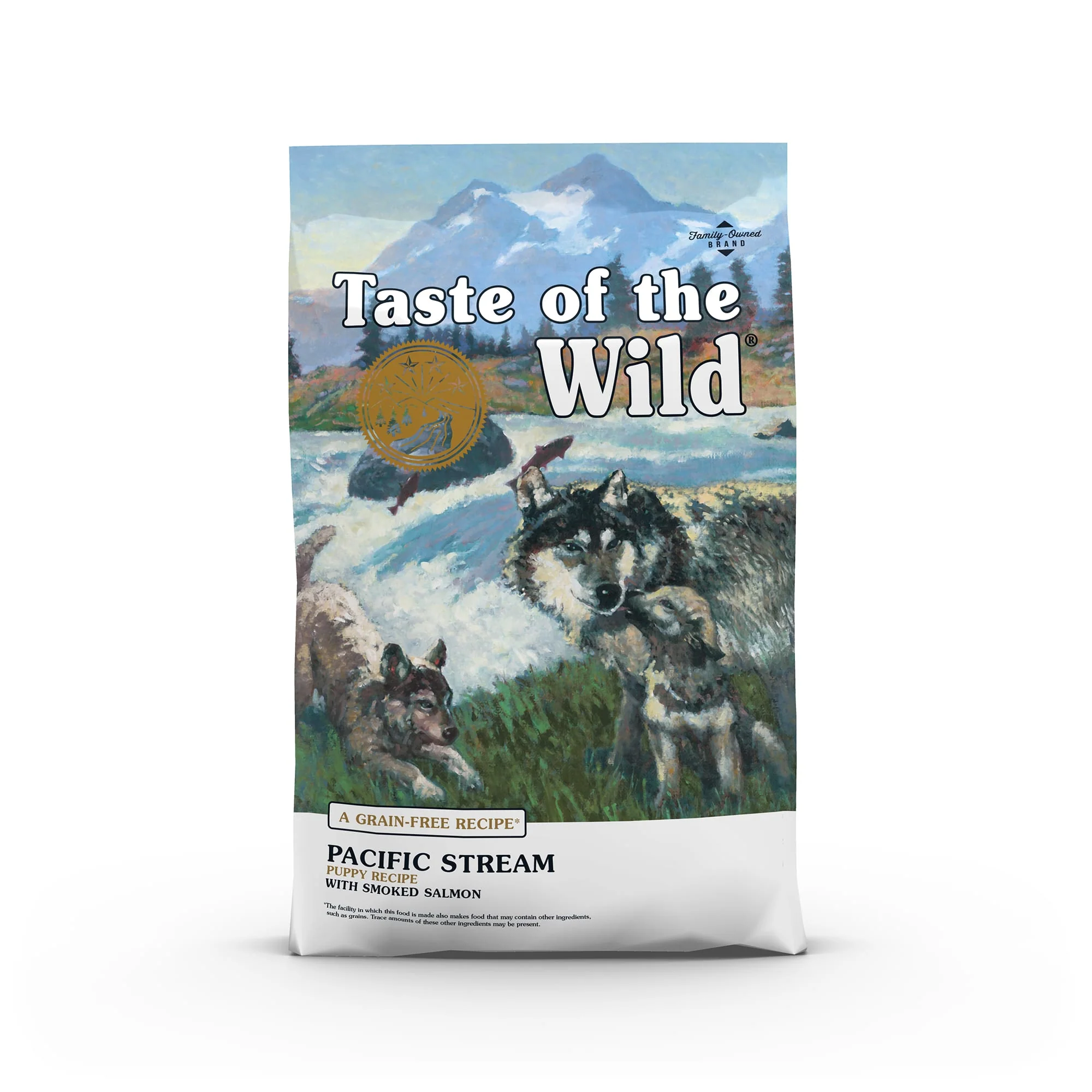 Taste of the Wild Grain-Free Puppy Smoked Salmon Pacific Stream Dry Dog Food, 5 lb - Image 1