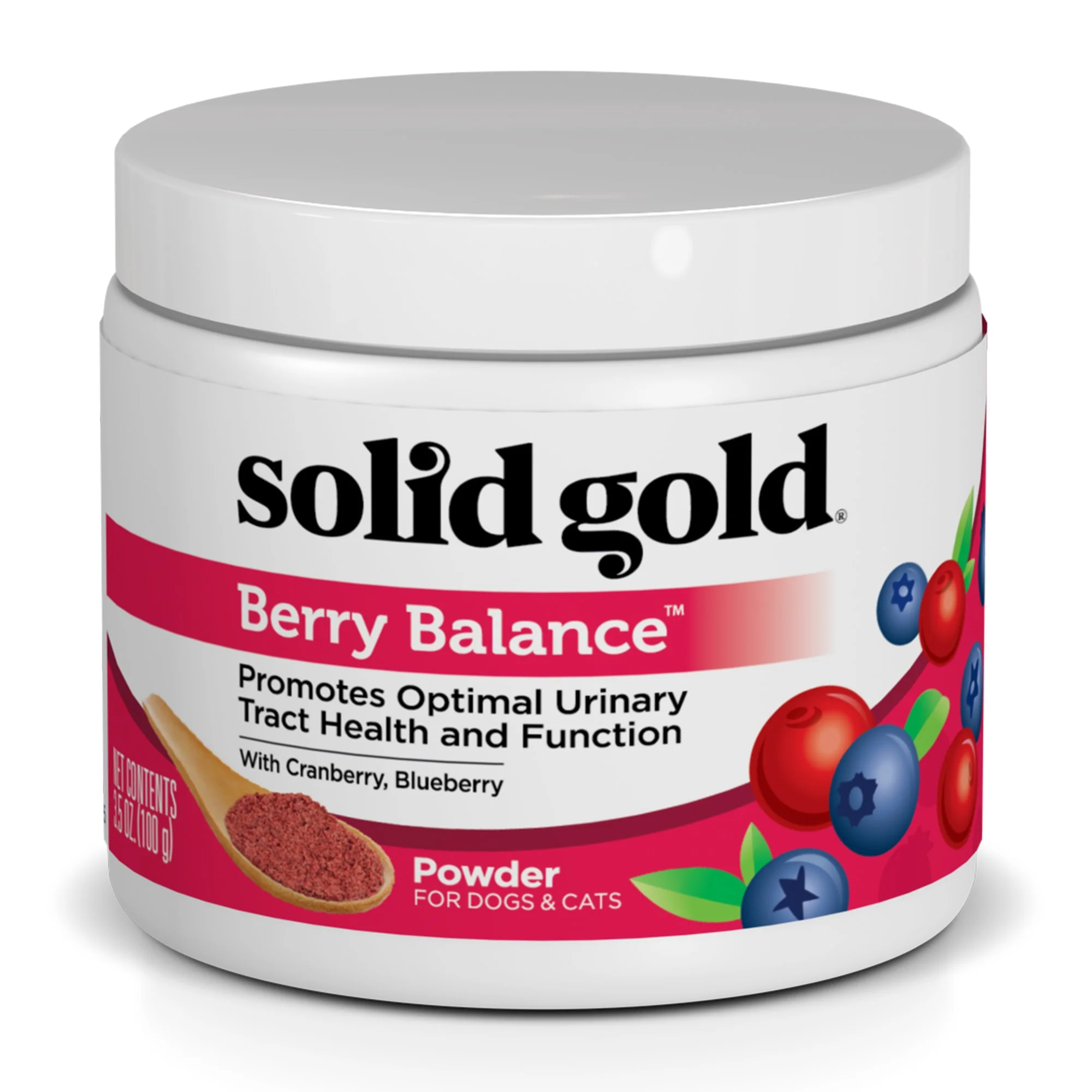 Solid Gold Berry Balance Antioxidant Powder Supplement  3.5 oz - Image 1