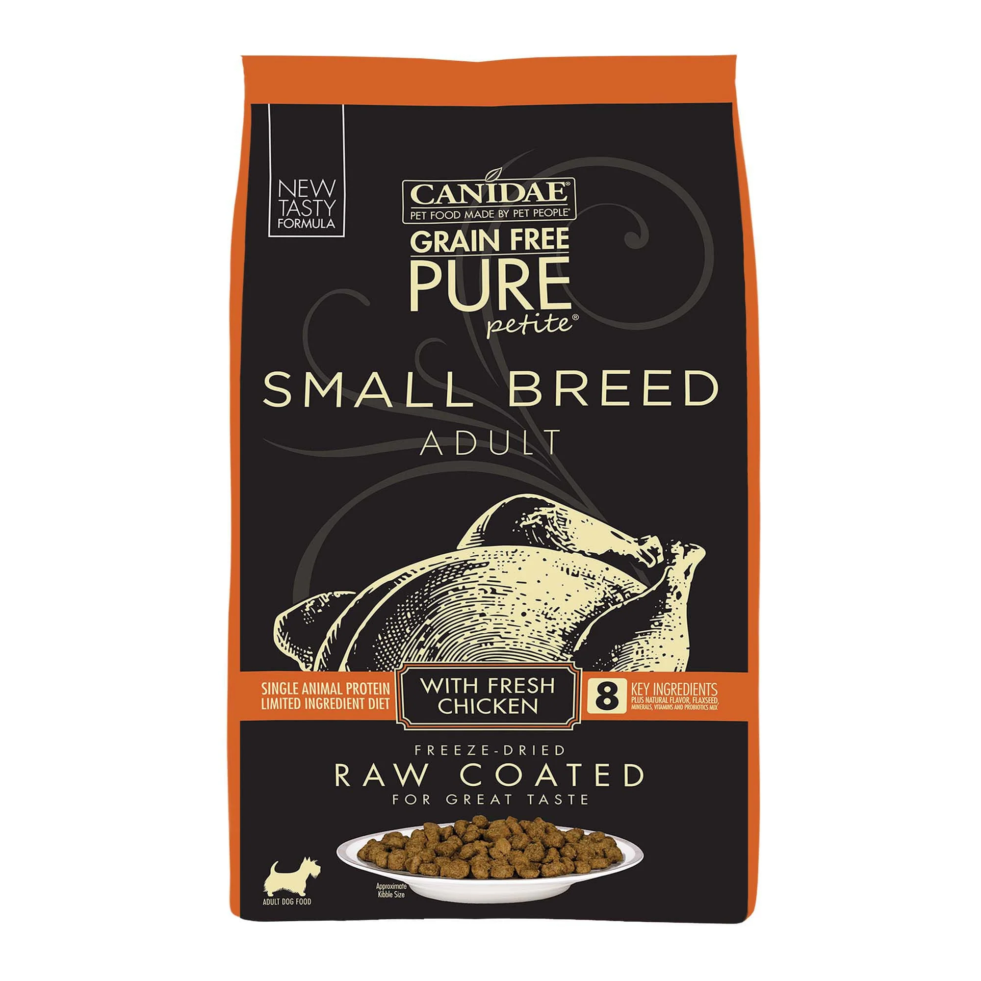 Canidae Pure Petite Raw Coated Chicken Dog Food 4Lb - Image 1